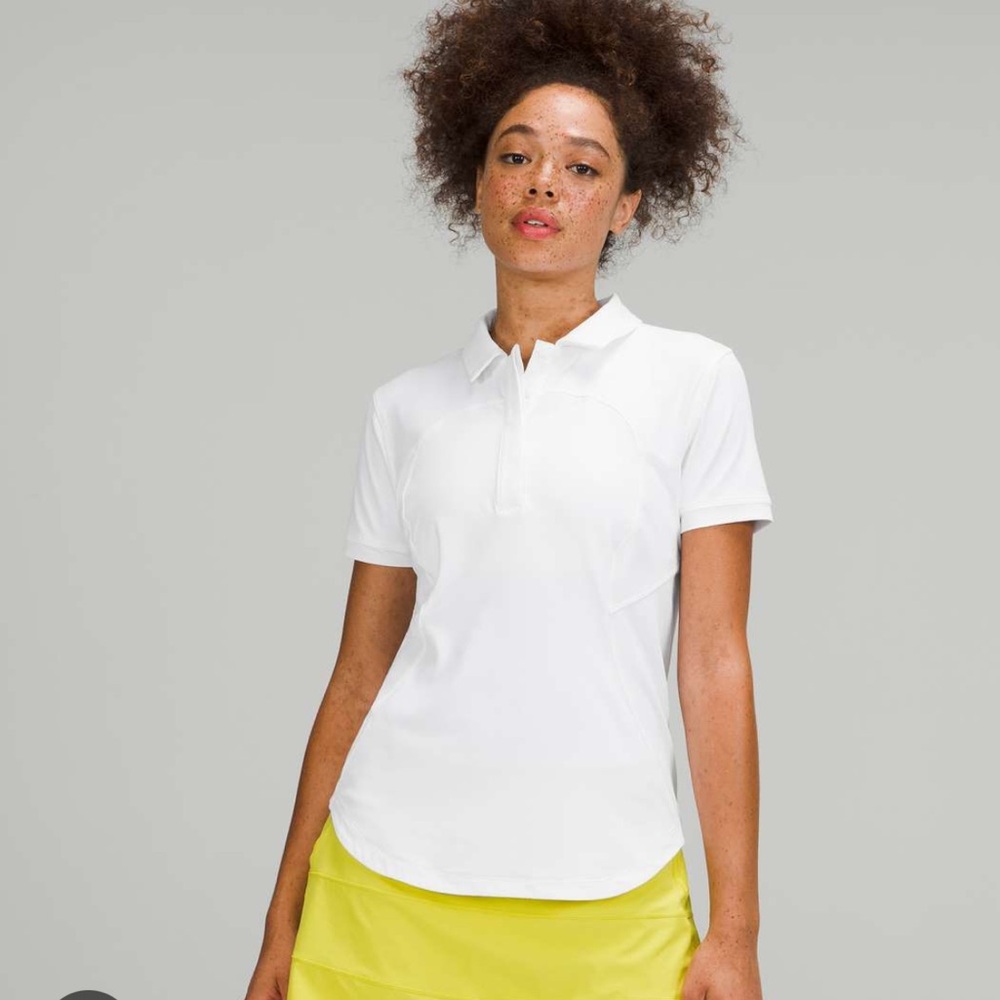 NWOT LULULEMON QUICK DRY POLO WHITE